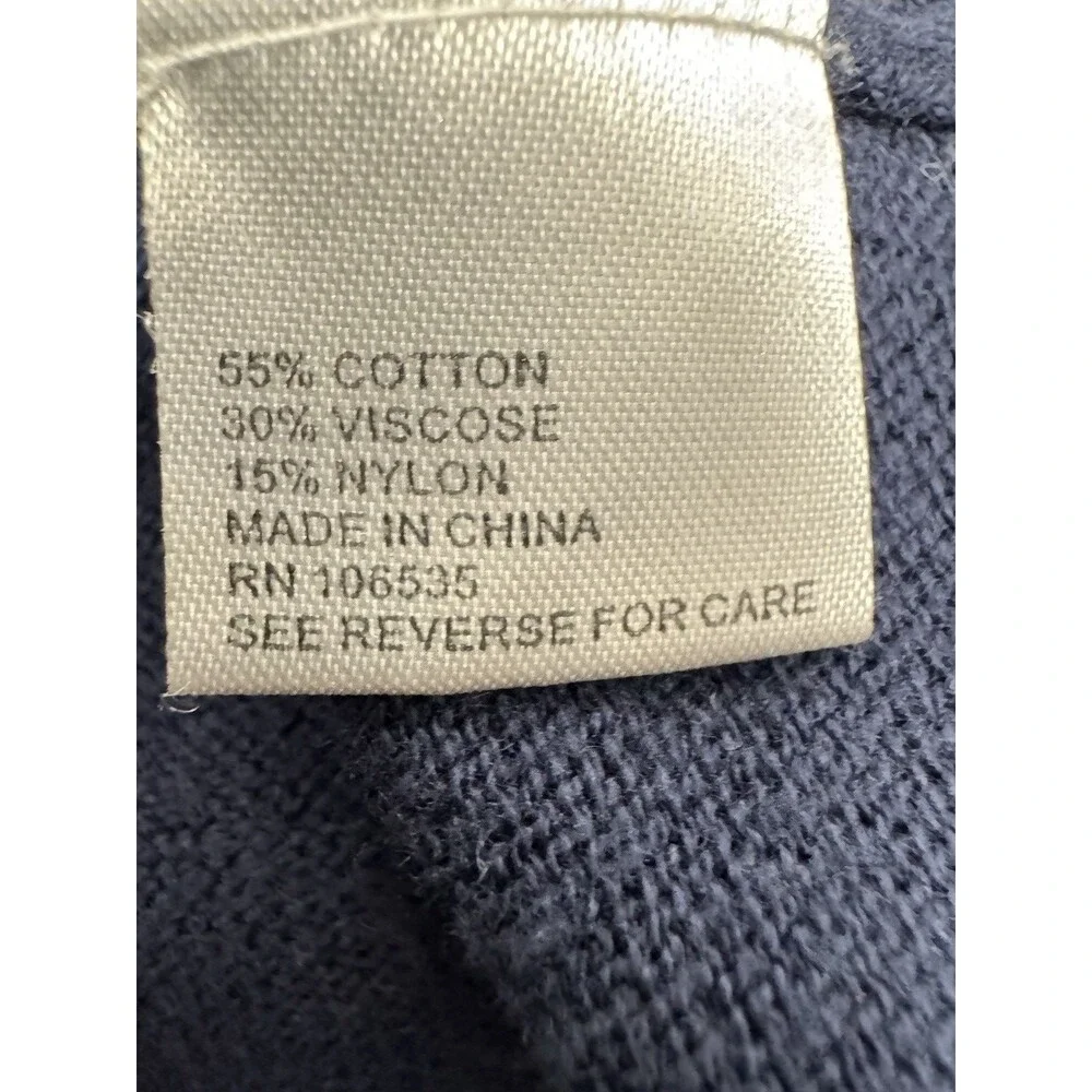 EUC Central Park West 'Brooklyn' Blue Crew Neck Oversized Sweater Tunic Sz S